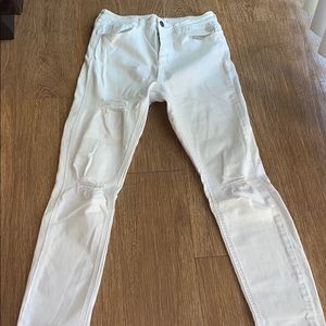 Distressed denim jeans 👖